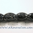 Nurūgštintas juodas agatas 14mm