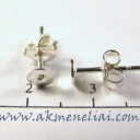 Užsegimai auskarams klijuojami 4mm 925