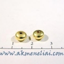 Diskai paauksuoti 6mm 925