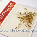 Gutermano auskarų kabliukai 15mm