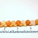 Karneolis facetuotas 4mm