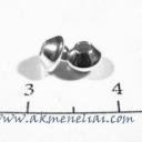 Karoliukas 3x5mm 925