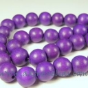 Medinis karoliukas violetinis 11mm