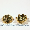 Metalinė kepurėlė geltona 8mm
