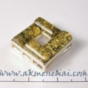 Pakabukas su gintariukais 17mm 925