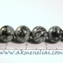 Snaiginis obsidianas 8mm