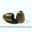 Žalvarinės kepurėlės 10mm