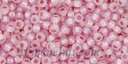 Toho biseris TR-11-PF2105 11/0 Permanent Finish - Silver-Lined Milky Baby Pink