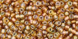 Toho biseris TR-11-278 11/0 Gold-Lined Rainbow Topaz
