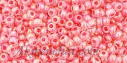 Toho biseris TR-11-779 11/0 Inside-Color Rainbow Crystal/Salmon Lined