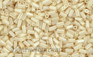 TOHO Bugle  TB-01-123/ Opaque-Lustered Lt Beige