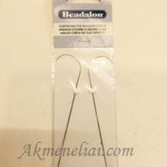Beadalon adata. Lenkta, 9cm, lanksti, su didelia prasiskiriancia akim.komplektas 2vnt. 