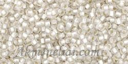 Toho biseris TR-15-21F 15/0 Silver-Lined Frosted Crystal    