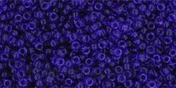 Toho biseris TR-15-8 15/0 Transparent Cobalt