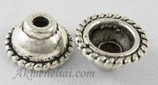 Kepurėlė sidabro spalvos 10mm