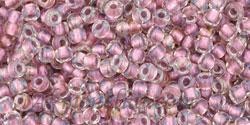 Toho biseris TR-11-267 11/0  Inside-Color Crystal/Rose Gold Lined