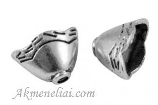 Kepurėlė sidabro spalvos 12x8mm