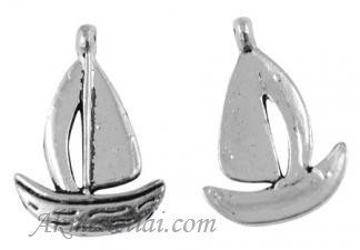 Pakabukas Laivas sidabro spalva 19x13mm