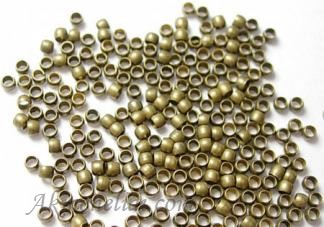 Burbuliukai žalvariniai 2mm , pakuotė 1g.(apie 70 vnt.)