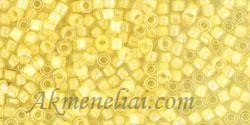 TOHO Treasure TT-01-182 Inside-Color Luster Crystal/Opaque Yellow Lined