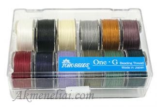 TOHO One-G siūlų rinkinys 12 spalvų