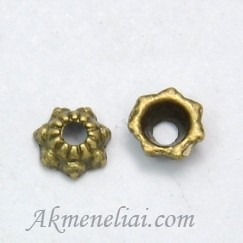 Kepurėlė žalvarinė 5,7mm, pakuotė 10vnt.