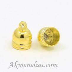 Antgalis aukso  spalvos, 10x8mm, vidinis diametras 7mm