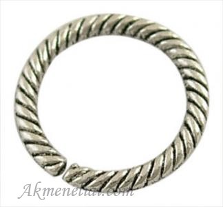 Žiedas sidabro spalvos, 13mm