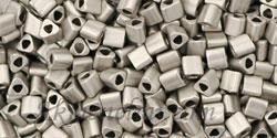 Toho biseris triangle TG-11-556 11/0 Metallic Frosted Antique Silver 