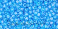 Toho biseris TR-11-163BF 11/0 Transparent-Rainbow-Frosted Dk Aquamarine