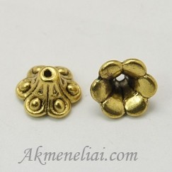 Kepurėlė aukso spalvos 10mm. Pakuotė 10vnt.