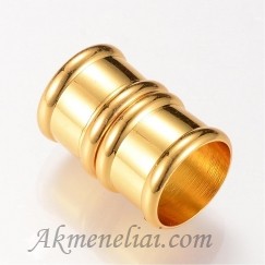 Magnetinis užsegimas sendinto aukso spalvos 19x12mm