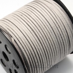 Dirbtinė zomša šviesiai pilka, plotis-2,7mm