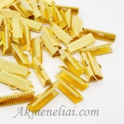 Antgalis odelei, kaspinui aukso spalvos, suspaudžiamas 20x6mm