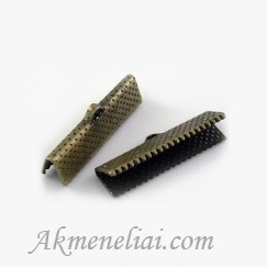 Antgalis odelei, kaspinui žalvario spalvos, suspaudžiamas 25x6mm