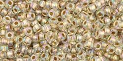 Toho biseris TR-11-994 11/0 Gold-Lined Rainbow Crystal