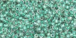 Toho biseris  TR-15-264 15/0 Inside-Color Rainbow Crystal/Teal-Lined 