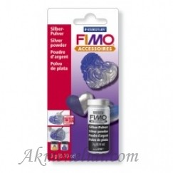 Fimo metalizuota pudra sidabras