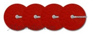 Langlois-Martin žvyneliai - Metallic Mat red-matinė metalic raudona, plokšti 5mm