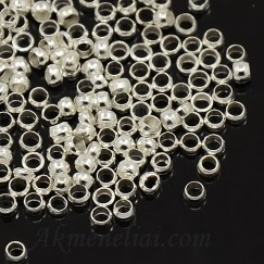 Spaustukai sidabro spalvos, 1,5mm, pakuotė 3g.
