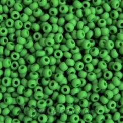 PRECIOSA rocailles.Originali 50 g pakuotė. 11/0 dydis. Žalias opaque