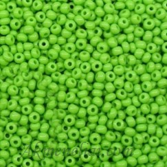 Čekiškas PRECIOSA biseris. Originali 50g pakuotė. 9/0 dydis, žalias šviesus opaque