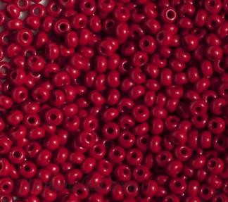 Čekiškas PRECIOSA biseris. Originali 50g pakuotė. 9/0 dydis, vyšninis opaque