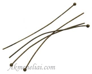 Vinutė su burbulėliu juoda spalvos 20mm x0.5mm., pakuotė 20vnt.