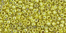 Toho biseris  TR-11-PF590 11/0 Permafinish - Galvanized Yellow Gold