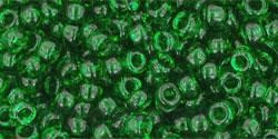 Toho biseris  TR-08-7B 8/0 Transparent Grass Green