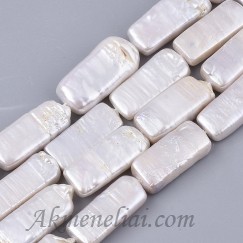  Barokiniai Keshi perlai 25~28x10~12x5~10mm