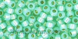 Toho biseris  8/0 TR-08-PF 2118 Permanent Finish Silver-Lined Milky Lt Peridot