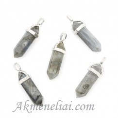 Pakabukas Labradoritas, 40x12mm 