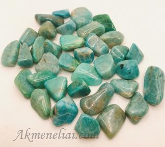 Amazonitas, Namibija, ~9-15x12-20mm